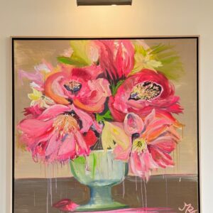 Schilderij Roze bloemen ( Pink flowers )